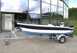 Nautic 410 Styrepultbåd m/ Hidea 15 hk