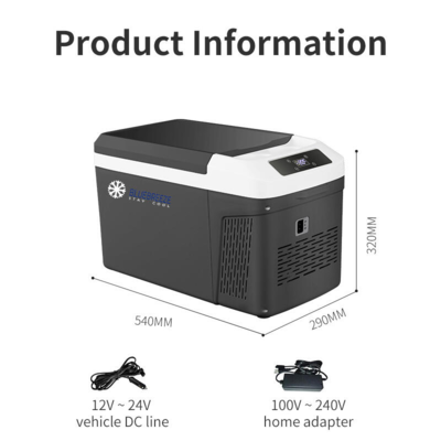 BCD 12 Liter- Kompressor køleboks 12v 220v