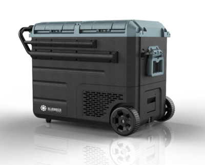 WEG55 (48 Liter) - Kompressor Køleboks DOBBELT Rum samt indb. batteri 12V 230V