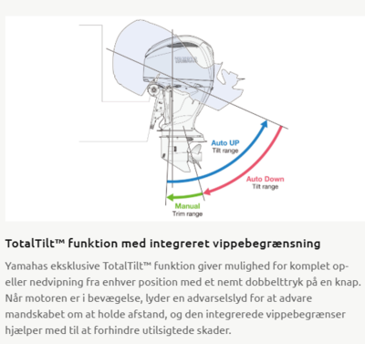Yamaha 350 HK  V6 - 4 Takt Fabriksny