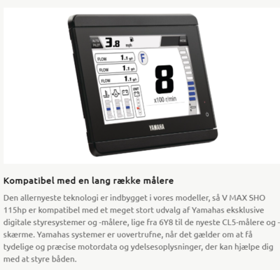 Yamaha 115 HK  V MAX SHO - 4 Takt Fabriksny